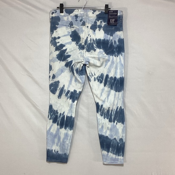 NWT GAP 12/31 Legging Skimmer Tie-Dye Denim - Picture 5 of 13